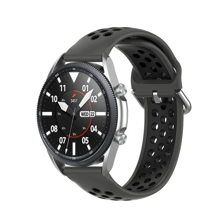 Sportarmband aus Silikon, einfarbig, Einheitsgröße 22 mm, passend für Galaxy Watch 3 (45 mm)