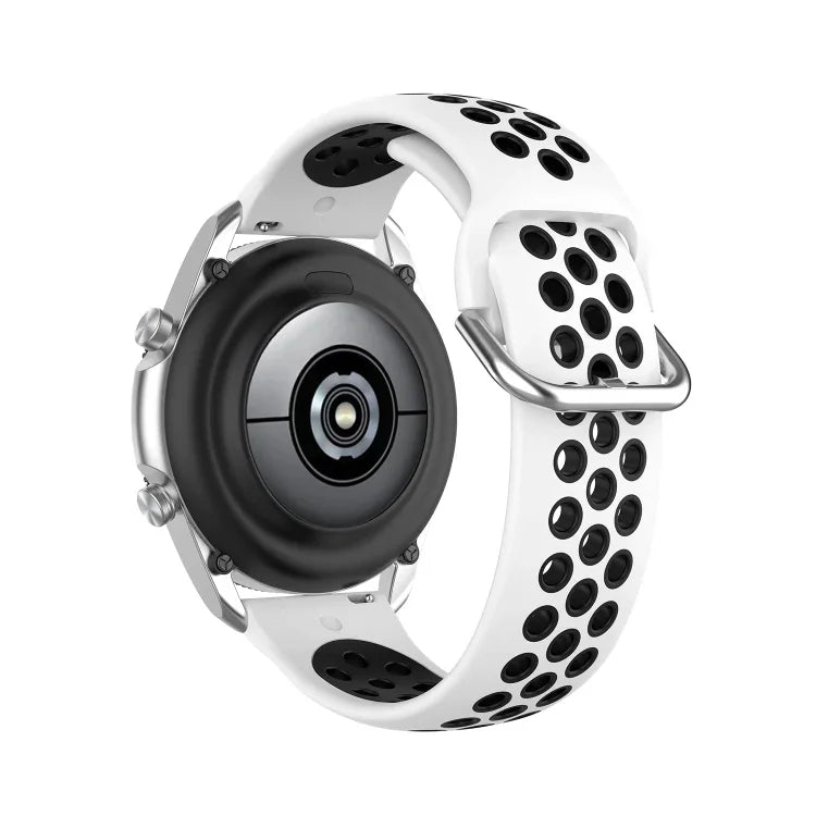 Silicone Sports Two-tone Strap, Size: 22mm, For Galaxy Watch 3 45mm
