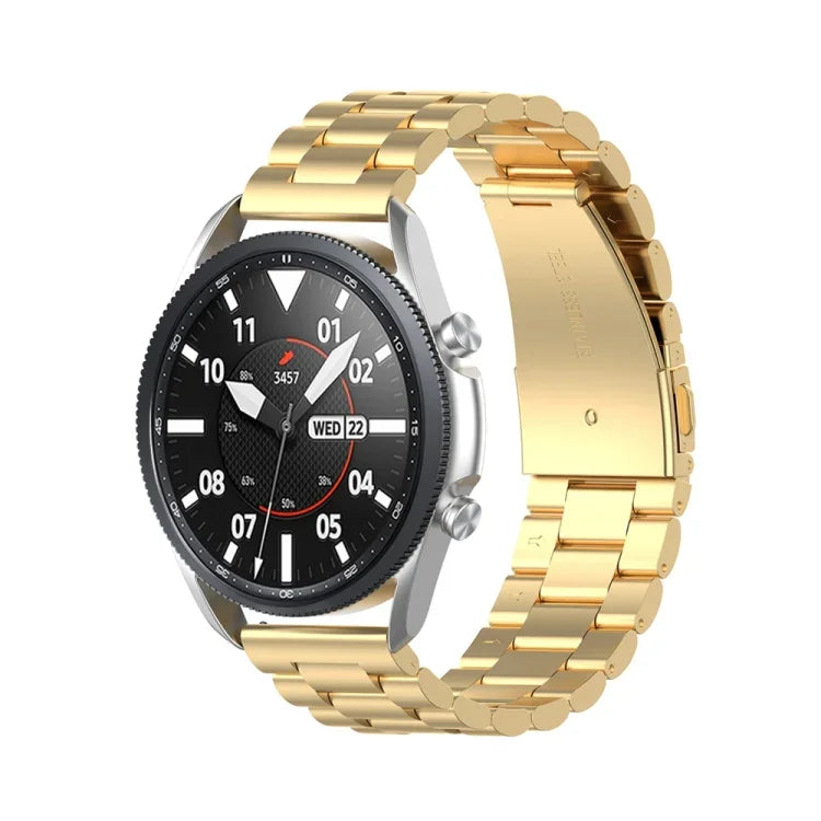 Drei Edelstahlarmbänder, abnehmbares Display und Ohrmuscheln, Größe: 22 mm, für Galaxy Watch 3 45 mm