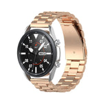 Drei Edelstahlarmbänder, abnehmbares Display und Ohrmuscheln, Größe: 22 mm, für Galaxy Watch 3 45 mm