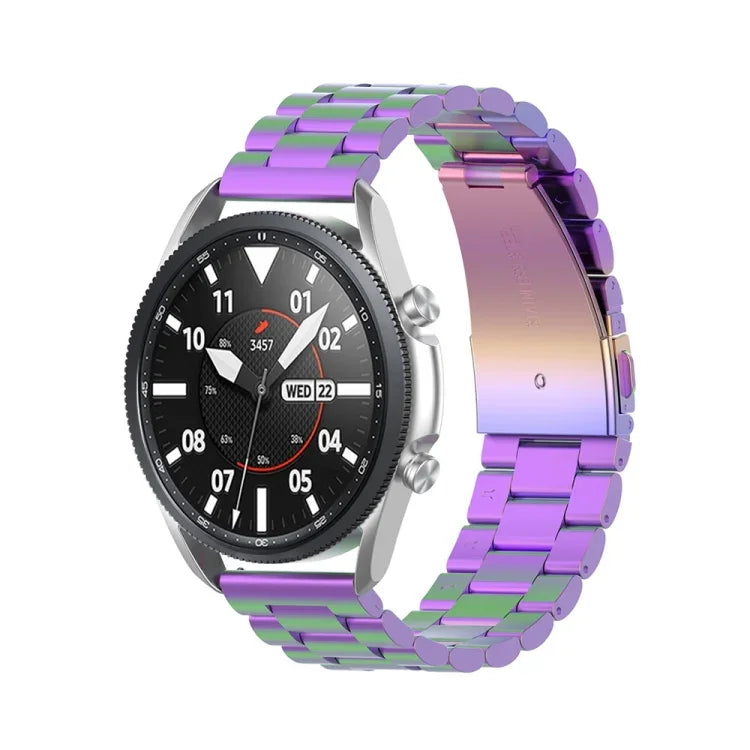 Drei Edelstahlarmbänder, abnehmbares Display und Ohrmuscheln, Größe: 22 mm, für Galaxy Watch 3 45 mm