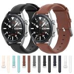 Rundes Lederarmband, Größe: Einheitsgröße 22 mm, für Galaxy Watch 3 45 mm
