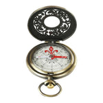 Nisa J35B Retro-Taschenuhr mit hohlem Kompass zum Aufklappen