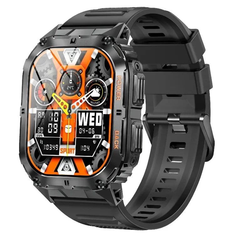 LEMFO K61 Pro 1,96 Zoll BT5.0 Sport-Smartwatch, unterstützt Bluetooth-Anrufe / Schlafüberwachung / Blutsauerstoffmessung / Herzfrequenzmessung / Blutdruckmessung