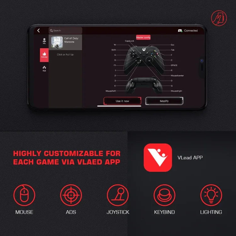 GameSir LeadJoy VX2 AimBox Tastatur-Maus-Konverter für Xbox / PS4