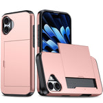 Stoßfeste Armor-Handyhülle mit Kartenfach, Für iPhone Air, Für iPhone 16 Pro Max, Für iPhone 16 Pro, Für iPhone 16 Plus