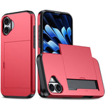Stoßfeste Armor-Handyhülle mit Kartenfach, Für iPhone Air, Für iPhone 16 Pro Max, Für iPhone 16 Pro, Für iPhone 16 Plus