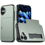 Stoßfeste Armor-Handyhülle mit Kartenfach, Für iPhone Air, Für iPhone 16 Pro Max, Für iPhone 16 Pro, Für iPhone 16 Plus