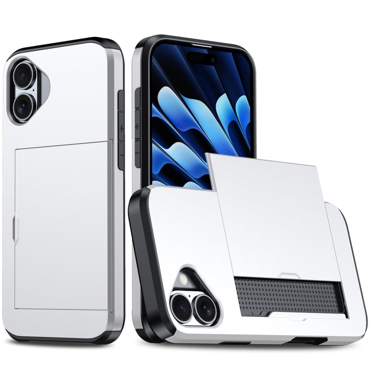 Stoßfeste Armor-Handyhülle mit Kartenfach, Für iPhone Air, Für iPhone 16 Pro Max, Für iPhone 16 Pro, Für iPhone 16 Plus