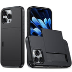 Stoßfeste Armor-Handyhülle mit Kartenfach, Für iPhone Air, Für iPhone 16 Pro Max, Für iPhone 16 Pro, Für iPhone 16 Plus