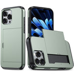 Stoßfeste Armor-Handyhülle mit Kartenfach, Für iPhone Air, Für iPhone 16 Pro Max, Für iPhone 16 Pro, Für iPhone 16 Plus