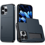 Stoßfeste Armor-Handyhülle mit Kartenfach, Für iPhone Air, Für iPhone 16 Pro Max, Für iPhone 16 Pro, Für iPhone 16 Plus