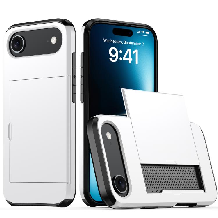 Stoßfeste Armor-Handyhülle mit Kartenfach, Für iPhone Air, Für iPhone 16 Pro Max, Für iPhone 16 Pro, Für iPhone 16 Plus