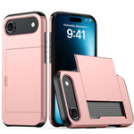 Stoßfeste Armor-Handyhülle mit Kartenfach, Für iPhone Air, Für iPhone 16 Pro Max, Für iPhone 16 Pro, Für iPhone 16 Plus
