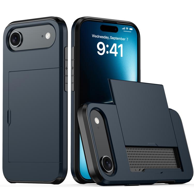 Stoßfeste Armor-Handyhülle mit Kartenfach, Für iPhone Air, Für iPhone 16 Pro Max, Für iPhone 16 Pro, Für iPhone 16 Plus