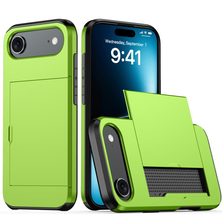 Stoßfeste Armor-Handyhülle mit Kartenfach, Für iPhone Air, Für iPhone 16 Pro Max, Für iPhone 16 Pro, Für iPhone 16 Plus