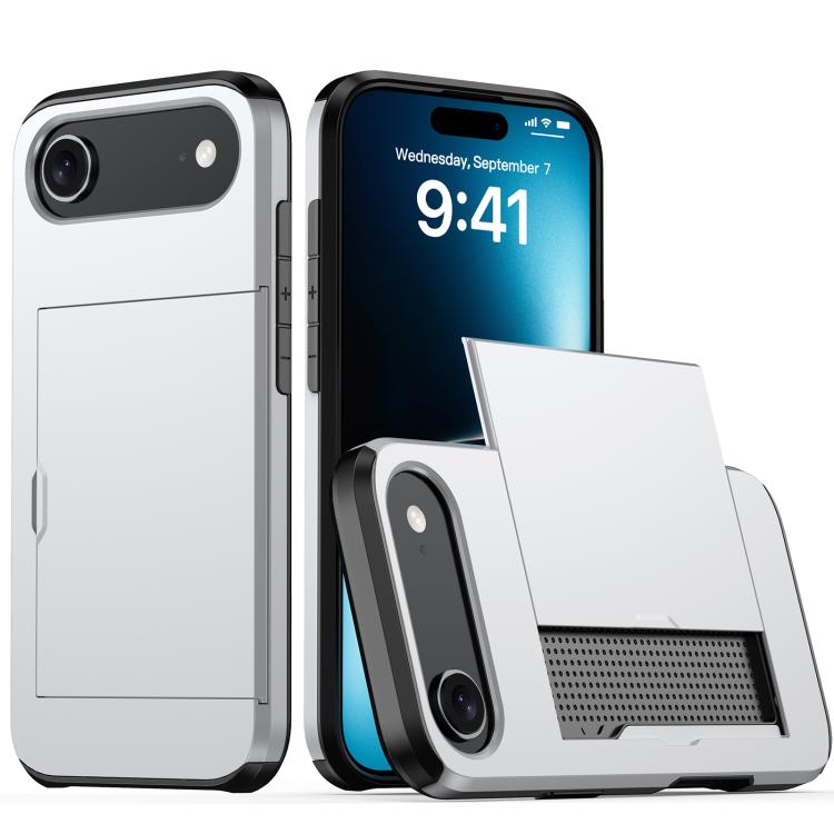 Stoßfeste Armor-Handyhülle mit Kartenfach, Für iPhone Air, Für iPhone 16 Pro Max, Für iPhone 16 Pro, Für iPhone 16 Plus