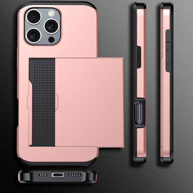 Stoßfeste Armor-Handyhülle mit Kartenfach, Für iPhone Air, Für iPhone 16 Pro Max, Für iPhone 16 Pro, Für iPhone 16 Plus