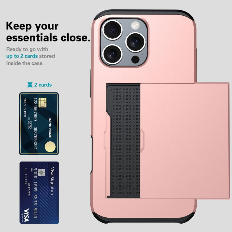 Stoßfeste Armor-Handyhülle mit Kartenfach, Für iPhone Air, Für iPhone 16 Pro Max, Für iPhone 16 Pro, Für iPhone 16 Plus