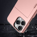 Stoßfeste Armor-Handyhülle mit Kartenfach, Für iPhone Air, Für iPhone 16 Pro Max, Für iPhone 16 Pro, Für iPhone 16 Plus
