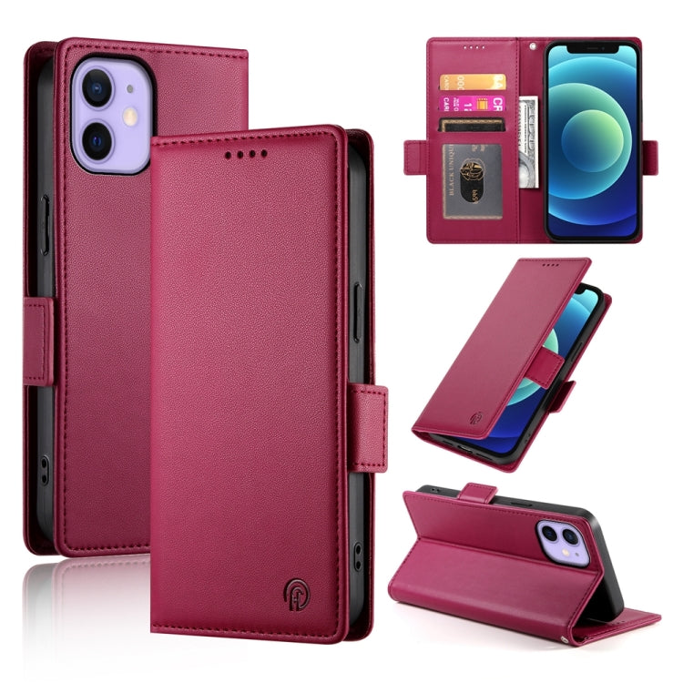 Side Buckle Magnetic Frosted Leather Phone Case, For iPhone 12 mini, For iPhone 11 Pro Max, For iPhone 11, For iPhone 11 Pro, For iPhone X / XS, For iPhone XR