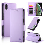 Side Buckle Magnetic Frosted Leather Phone Case, For iPhone XS Max, For iPhone 8 Plus / 7 Plus