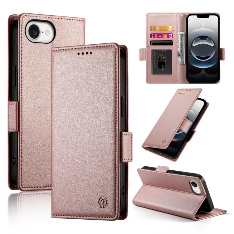 Handyhülle aus mattiertem Leder mit seitlicher Magnetschnalle, für iPhone 17e / 16e, für iPhone 17 Pro Max, für iPhone 17 Pro, für iPhone 17, für iPhone Air, für iPhone 16 Pro Max