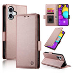 Side Buckle Magnetic Frosted Leather Phone Case, For iPhone 17e / 16e, For iPhone 17 Pro Max, For iPhone 17 Pro, For iPhone 17, For iPhone Air, For iPhone 16 Pro Max