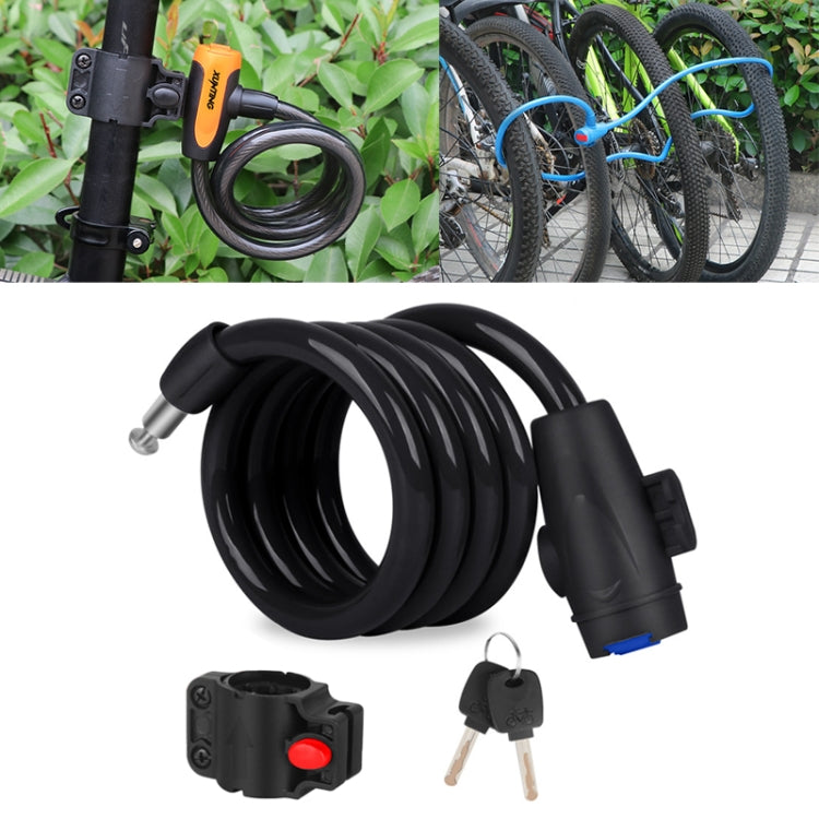Fahrrad Tragbares Diebstahlsicheres Schloss Stahlkabelschloss mit Schlossrahmen, Stil A 100cm Schwarz, Stil A 120cm Schwarz, Stil B 100cm Schwarz, Stil B 120cm Schwarz, Stil B 150cm Schwarz