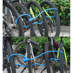 Fahrrad Tragbares Diebstahlsicheres Schloss Stahlkabelschloss mit Schlossrahmen, Stil A 100cm Schwarz, Stil A 120cm Schwarz, Stil B 100cm Schwarz, Stil B 120cm Schwarz, Stil B 150cm Schwarz