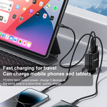 Yesido YC69 30W USB + Dual USB-C / Typ-C Ladegerät mit Digitalanzeige, Spezifikation: EU-Stecker, YC69