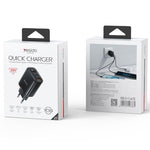 Yesido YC69 30W USB + Dual USB-C / Typ-C Ladegerät mit Digitalanzeige, Spezifikation: EU-Stecker, YC69