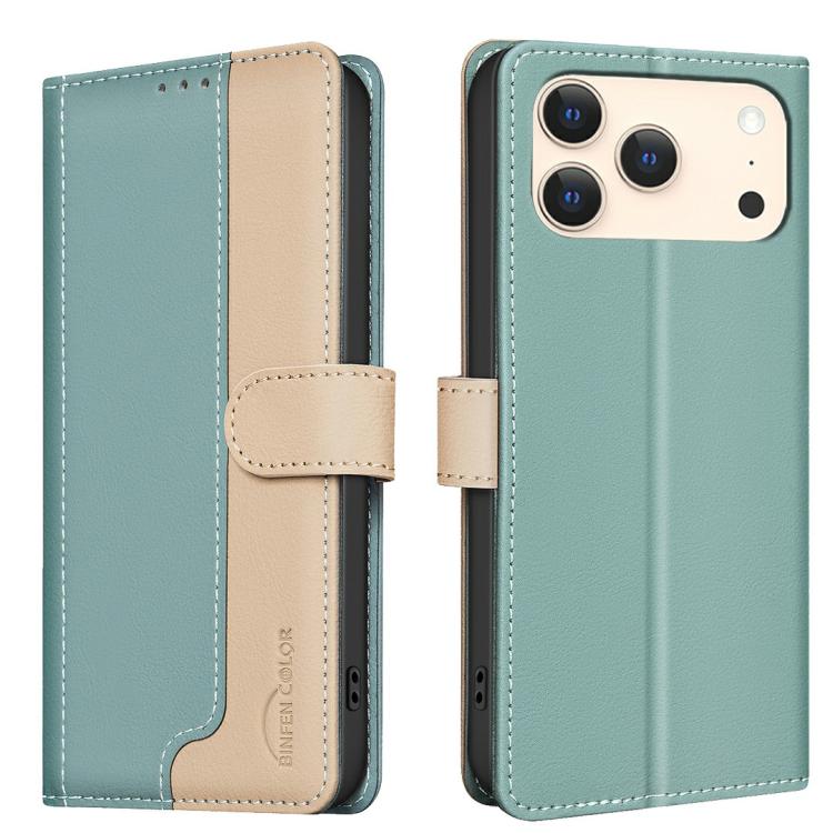 RFID Anti-Diebstahl Handyhülle aus Leder mit Farbabstimmung, für iPhone 17e / 16e, für iPhone 17 Pro Max, für iPhone 17 Pro, für iPhone 17, für iPhone Air, für iPhone 16 Pro Max, für iPhone 16 Pro, für iPhone 16 Plus, für iPhone 16