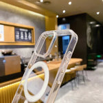 Magnetische Handyhülle aus klarem Acryl und TPU mit großer Kameraöffnung und MagSafe, für iPhone 17 Pro Max, für iPhone 17 Pro, für iPhone 17, für iPhone Air, für iPhone 16 Pro Max, für iPhone 16 Pro, für iPhone 16 Plus, für iPhone 16