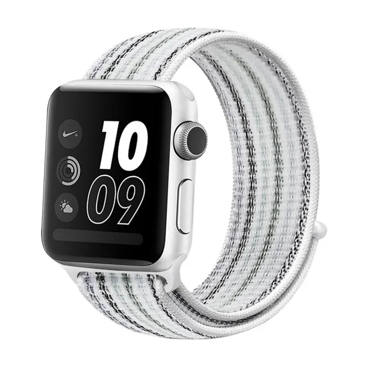 Nylon-Schlaufenarmband, Für Apple Watch Series 8&7 41mm / SE 2&6&SE&5&4 40mm / 3&2&1 38mm, Für Apple Watch Ultra 49mm / Series 8&7 45mm / SE 2&6&SE&5&4 44mm / 3&2&1 42mm, Für Apple Watch Series 7 45mm / 6 & SE & 5 & 4 44mm / 3 & 2 & 1 42mm