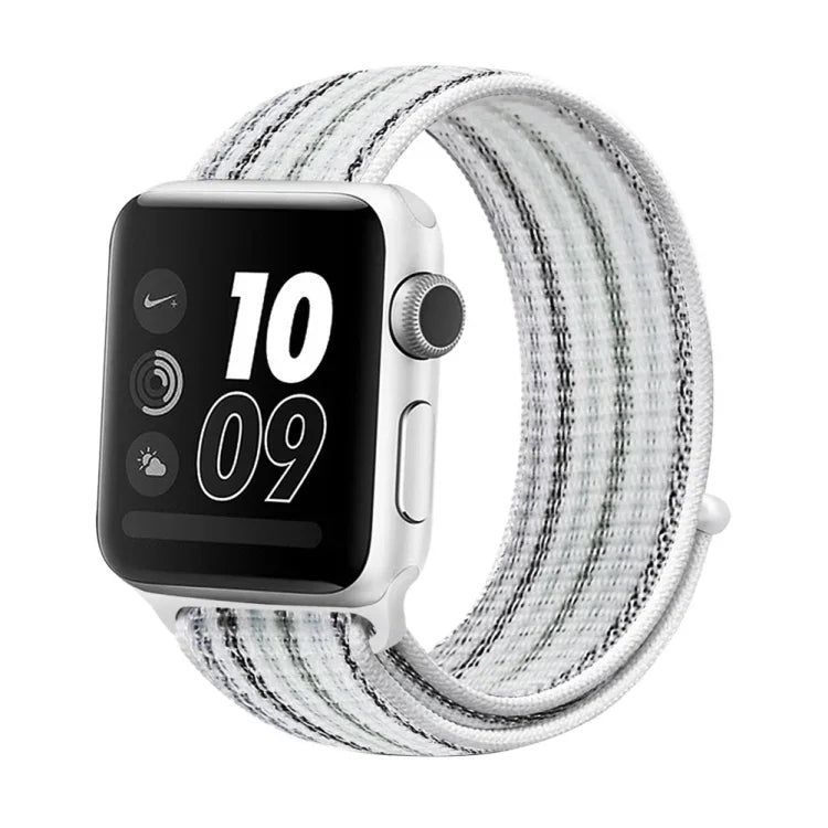 Nylon-Schlaufenarmband, Für Apple Watch Series 8&7 41mm / SE 2&6&SE&5&4 40mm / 3&2&1 38mm, Für Apple Watch Ultra 49mm / Series 8&7 45mm / SE 2&6&SE&5&4 44mm / 3&2&1 42mm, Für Apple Watch Series 7 45mm / 6 & SE & 5 & 4 44mm / 3 & 2 & 1 42mm