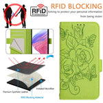 Geprägte Rose RFID Diebstahlsichere Leder-Handyhülle, Für iPhone 11 Pro Max, Für iPhone 11, Für iPhone 11 Pro, Für iPhone XS / X, Für iPhone XR, Für iPhone XS Max, Für iPhone 8 Plus / 7 Plus