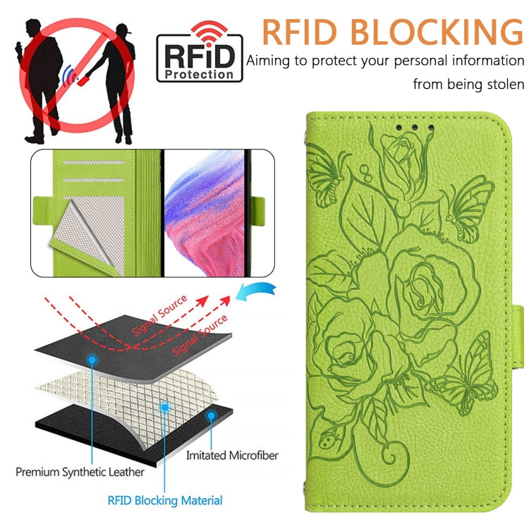 Geprägte Rose RFID Diebstahlsichere Leder-Handyhülle, Für iPhone 11 Pro Max, Für iPhone 11, Für iPhone 11 Pro, Für iPhone XS / X, Für iPhone XR, Für iPhone XS Max, Für iPhone 8 Plus / 7 Plus