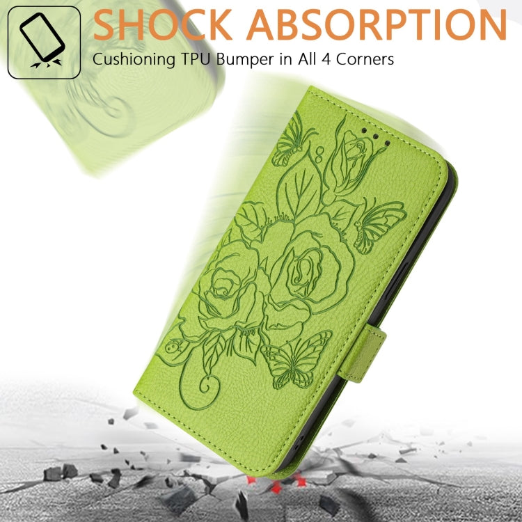 Geprägte Rose RFID Diebstahlsichere Leder-Handyhülle, Für iPhone 11 Pro Max, Für iPhone 11, Für iPhone 11 Pro, Für iPhone XS / X, Für iPhone XR, Für iPhone XS Max, Für iPhone 8 Plus / 7 Plus