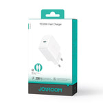 JOYROOM JR-TCF20 PD20W Typ-C Port Ladegerät-Kit mit Typ-C zu Typ-C Kabel, EU Stecker + Typ-C zu Typ-C Kabel, UK Stecker + Typ-C zu Typ-C Kabel