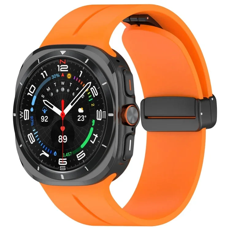 Silikon-Uhrenarmband mit Magnetfaltschließe, für Samsung Galaxy Watch Ultra 47 mm / Ultra 2025