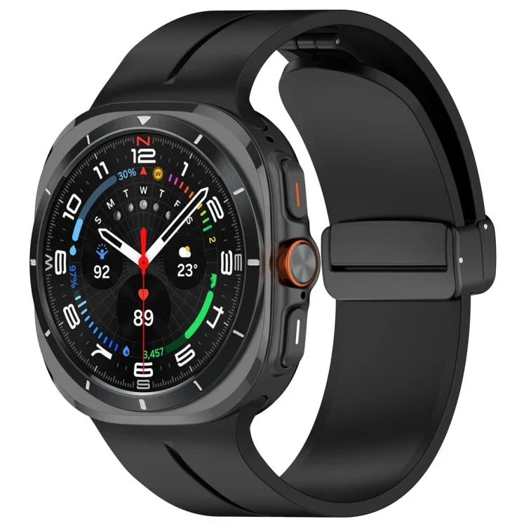 Silikon-Uhrenarmband mit Magnetfaltschließe, für Samsung Galaxy Watch Ultra 47 mm / Ultra 2025