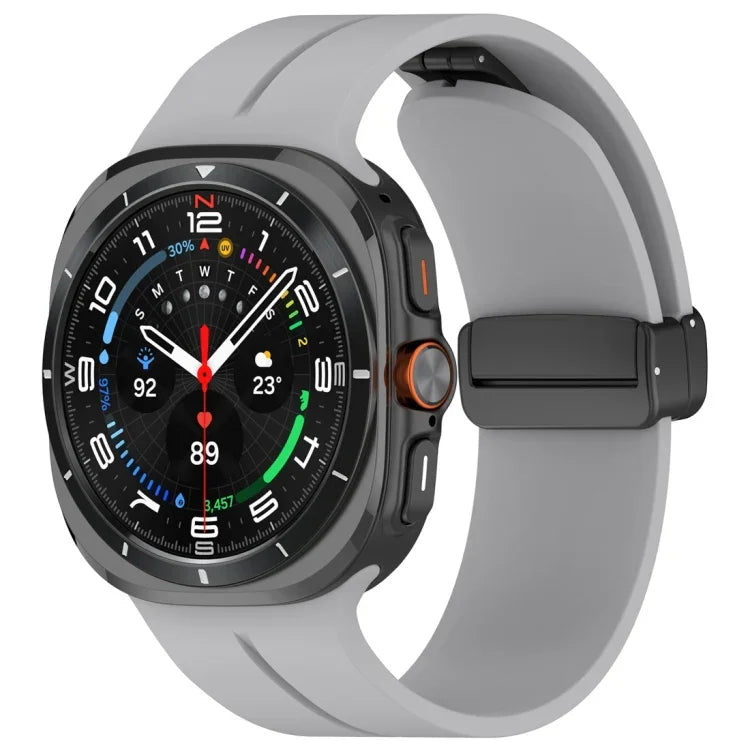 Silikon-Uhrenarmband mit Magnetfaltschließe, für Samsung Galaxy Watch Ultra 47 mm / Ultra 2025