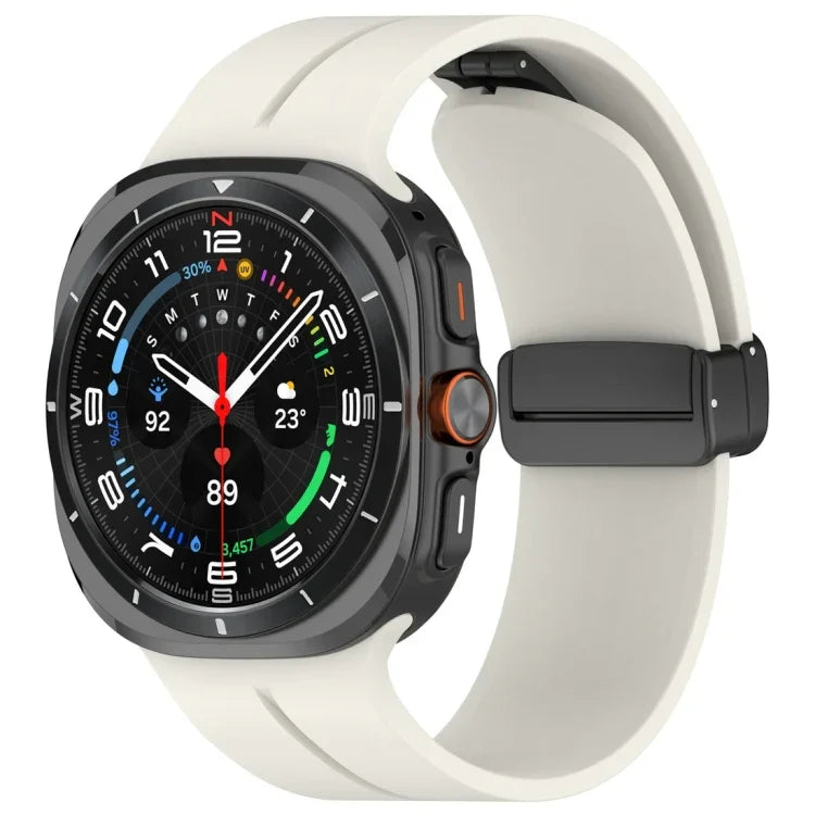 Silikon-Uhrenarmband mit Magnetfaltschließe, für Samsung Galaxy Watch Ultra 47 mm / Ultra 2025