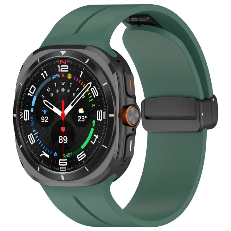 Silikon-Uhrenarmband mit Magnetfaltschließe, für Samsung Galaxy Watch Ultra 47 mm / Ultra 2025