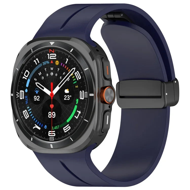 Silikon-Uhrenarmband mit Magnetfaltschließe, für Samsung Galaxy Watch Ultra 47 mm / Ultra 2025