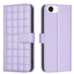 Handyhülle aus Leder mit quadratischer Textur, Für iPhone 17e / 16e, Für iPhone 17 Pro Max, Für iPhone 16 Pro Max, Für iPhone 16 Pro, Für iPhone 16 Plus, Für iPhone 16, Für iPhone 15 Pro Max, Für iPhone 15 Pro