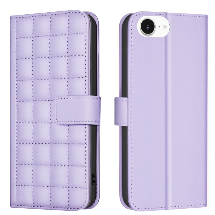 Handyhülle aus Leder mit quadratischer Textur, Für iPhone 17e / 16e, Für iPhone 17 Pro Max, Für iPhone 16 Pro Max, Für iPhone 16 Pro, Für iPhone 16 Plus, Für iPhone 16, Für iPhone 15 Pro Max, Für iPhone 15 Pro