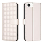 Handyhülle aus Leder mit quadratischer Textur, Für iPhone 17e / 16e, Für iPhone 17 Pro Max, Für iPhone 16 Pro Max, Für iPhone 16 Pro, Für iPhone 16 Plus, Für iPhone 16, Für iPhone 15 Pro Max, Für iPhone 15 Pro
