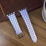 Glitzerndes Ersatzarmband mit Fischschuppenmuster, passend für Apple Watch 5 &amp; 4 (40 mm), 3 &amp; 2 &amp; 1 (38 mm) und 44 mm sowie 3 &amp; 2 &amp; 1 (42 mm).